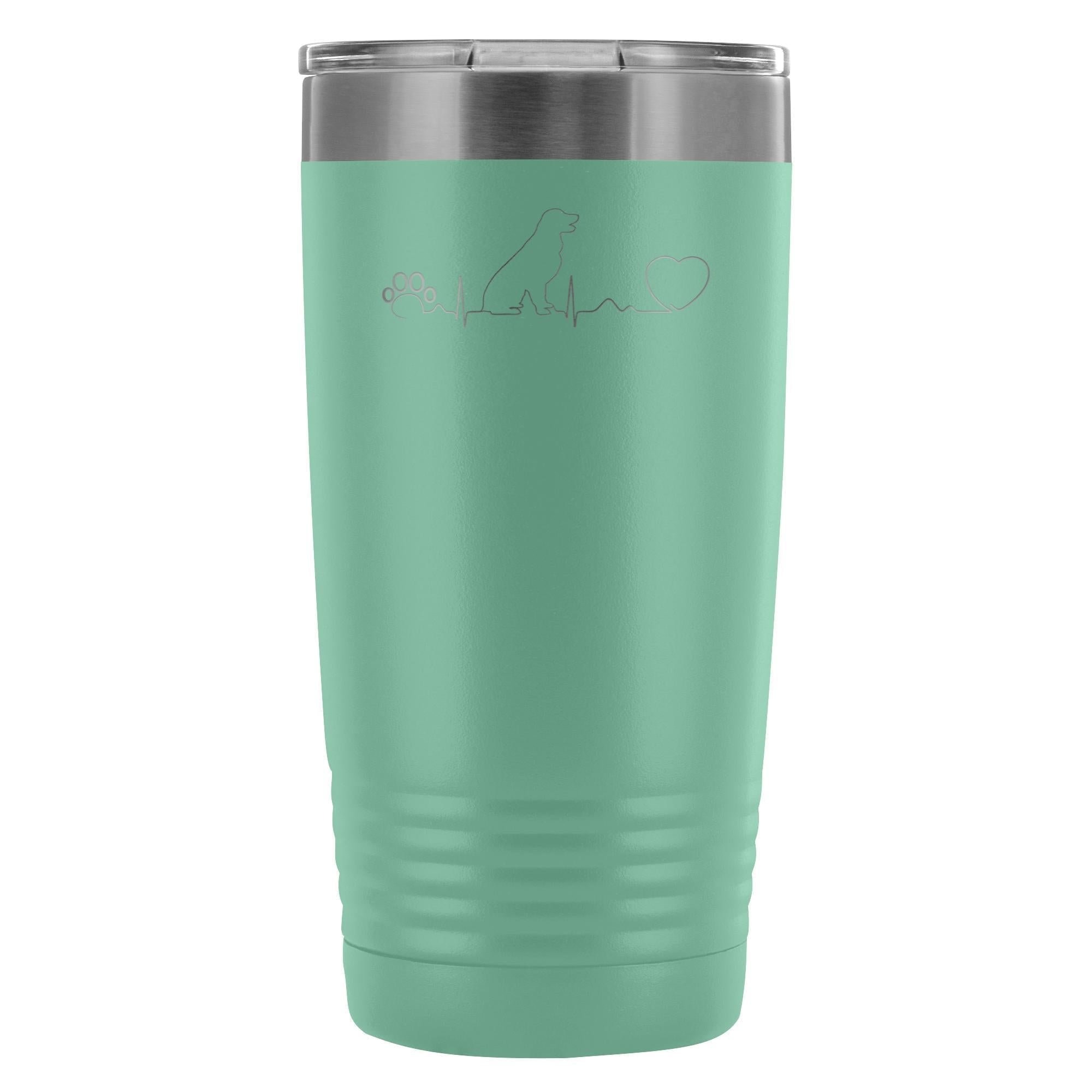 Dog heartbeat 20oz Vacuum Tumbler