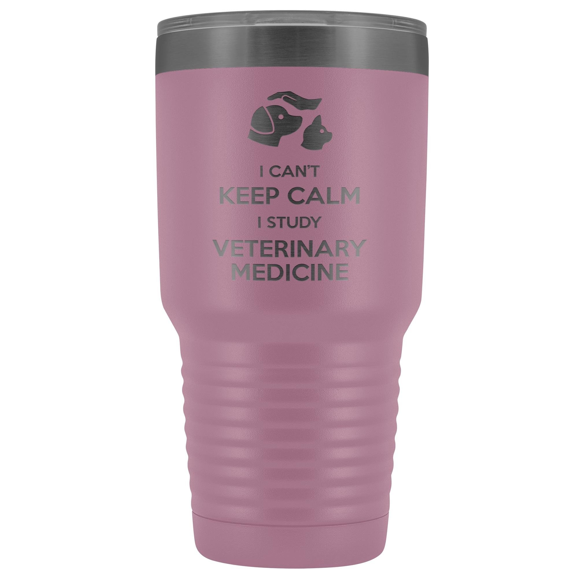 Vet Student I can't keep calm, i study veterinary medicine 30oz Vacuum Tumbler