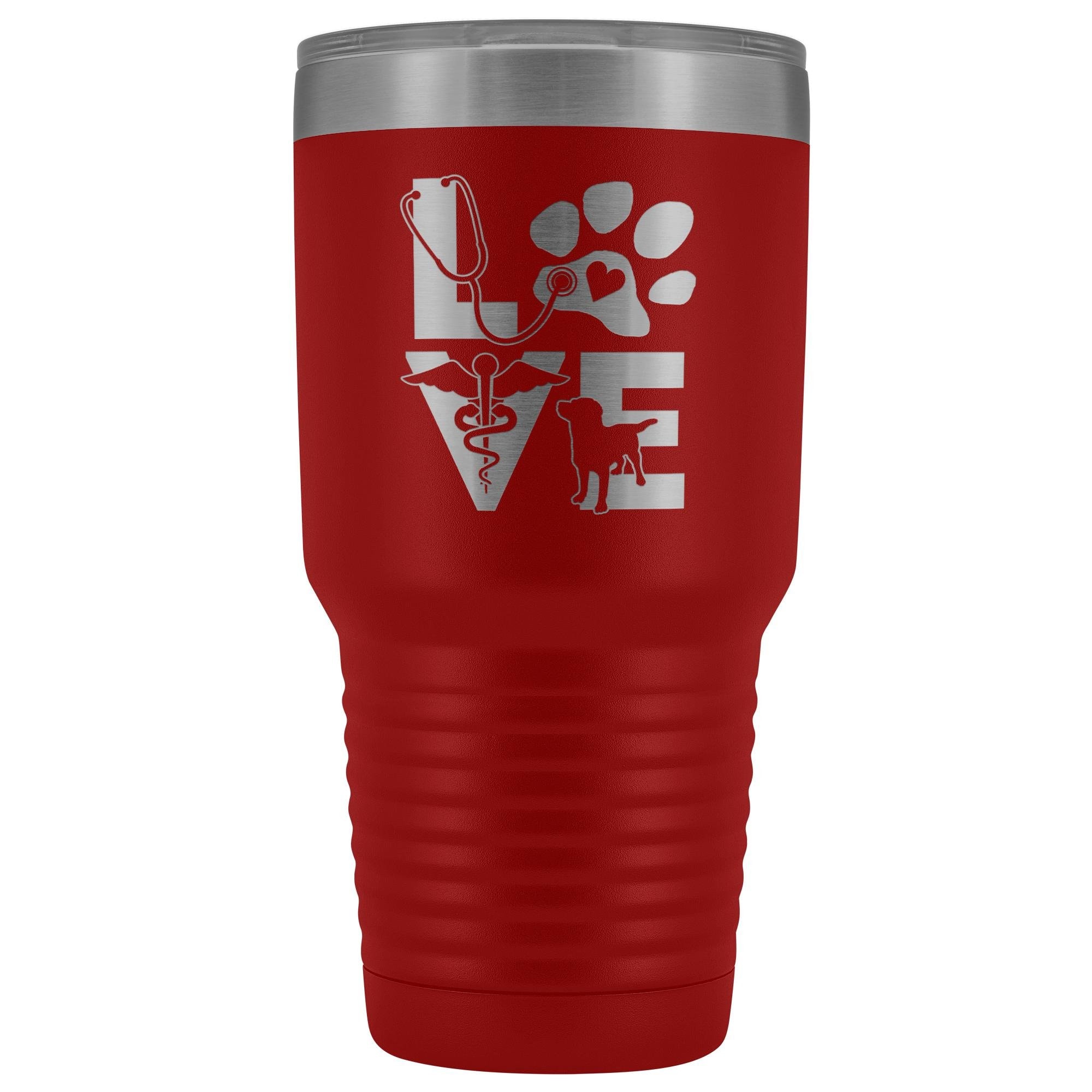 Veterinary Love dog 30oz Vacuum Tumbler