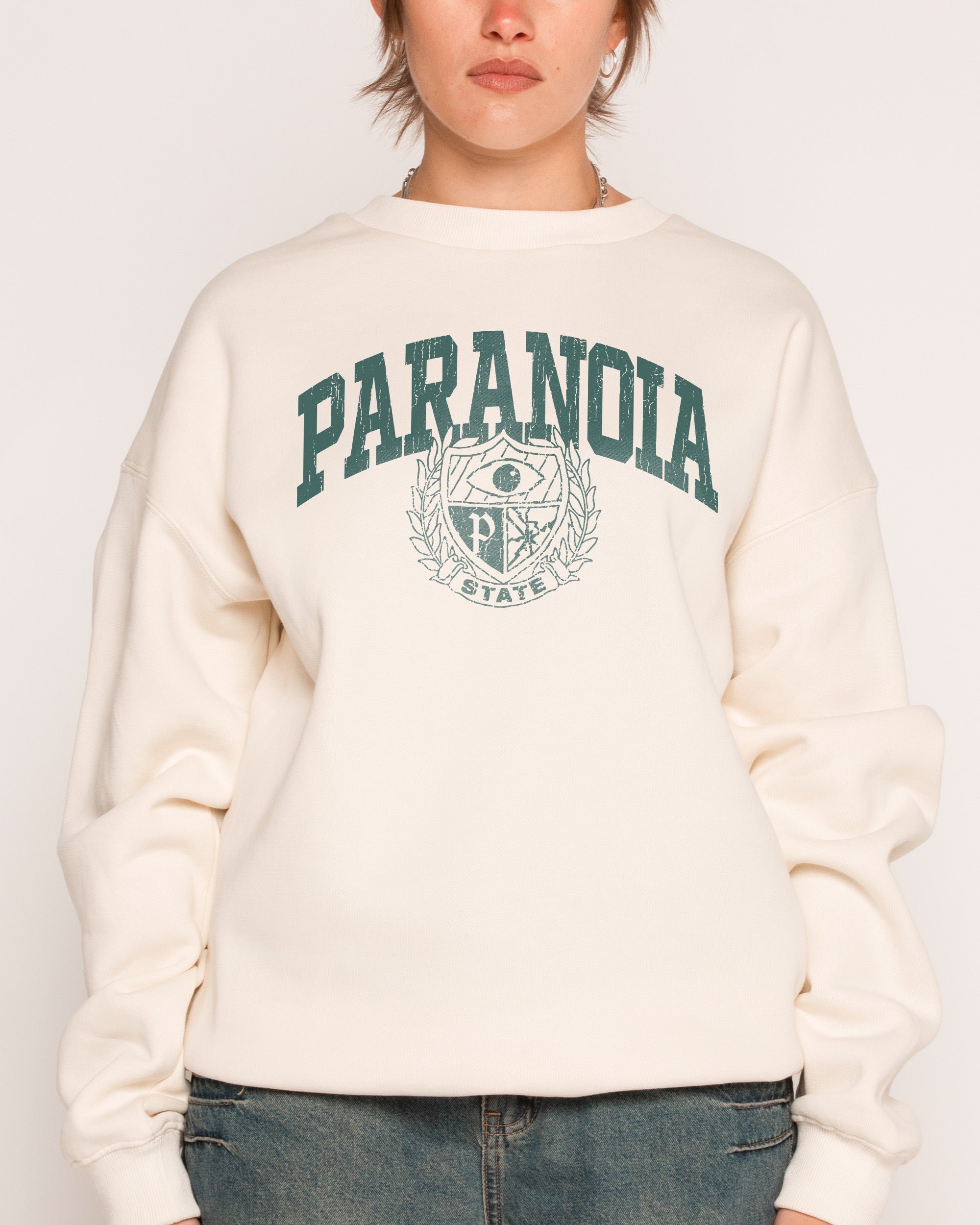 Paranoia State Unisex Sweatshirt - Premium 340gsm Cotton Poly Blend Graphic Print
