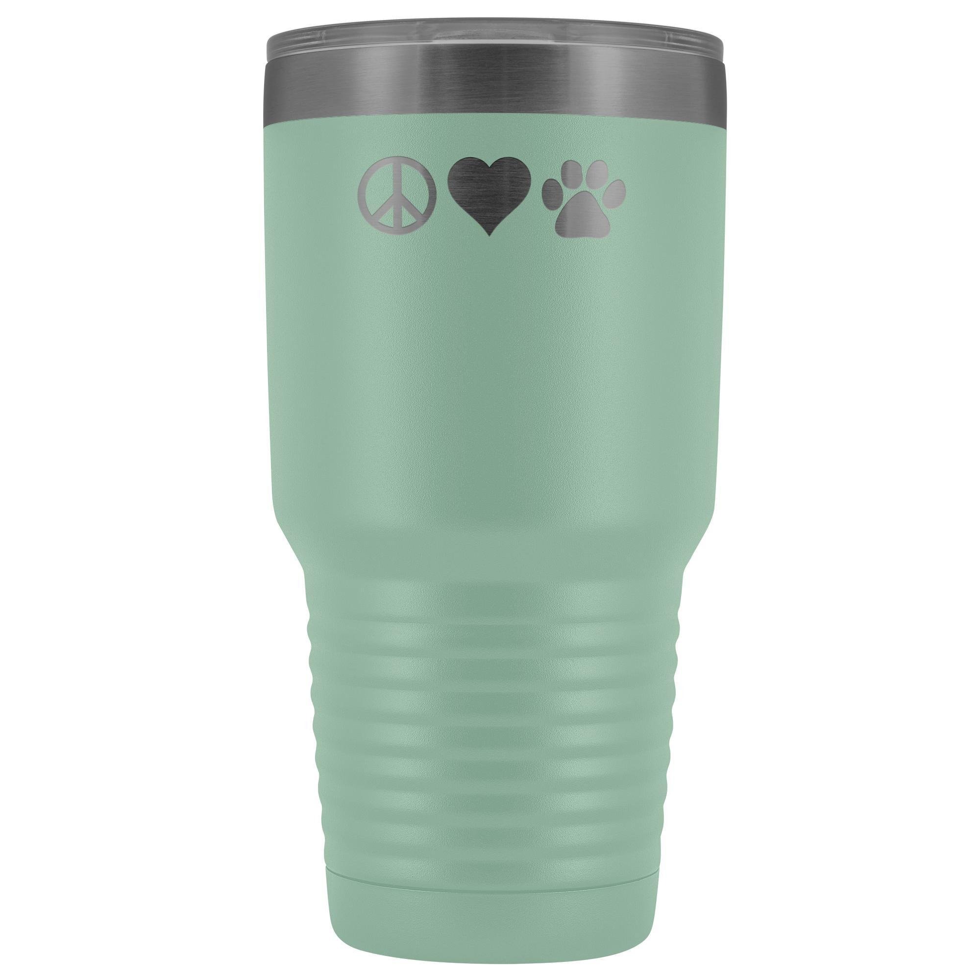 Peace, love, paws 30oz Vacuum Tumbler