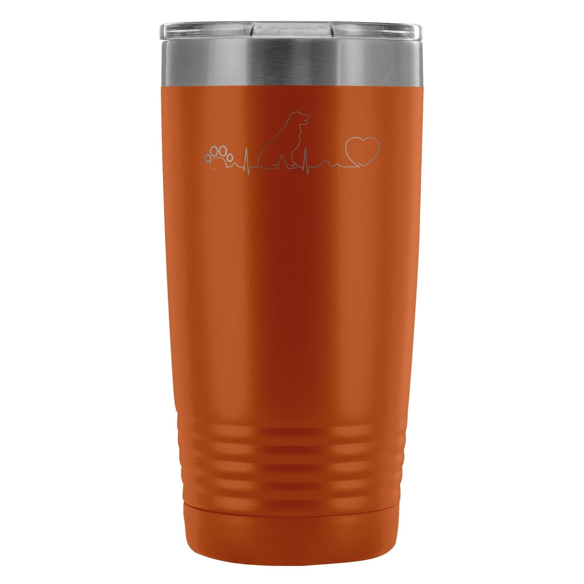 Dog heartbeat 20oz Vacuum Tumbler