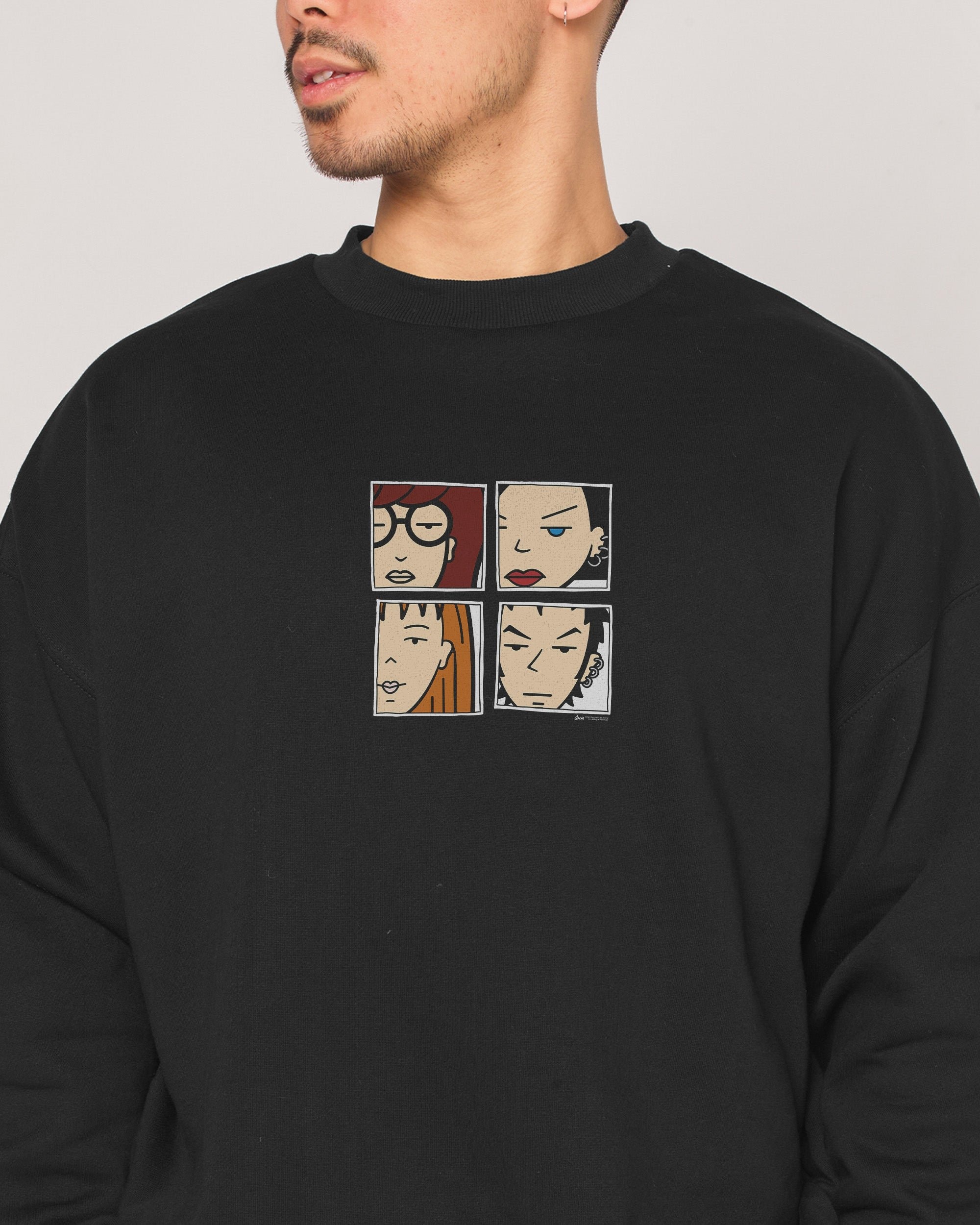 Daria Panel Unisex Sweatshirt - Premium 340gsm Cotton Poly Blend Graphic Print