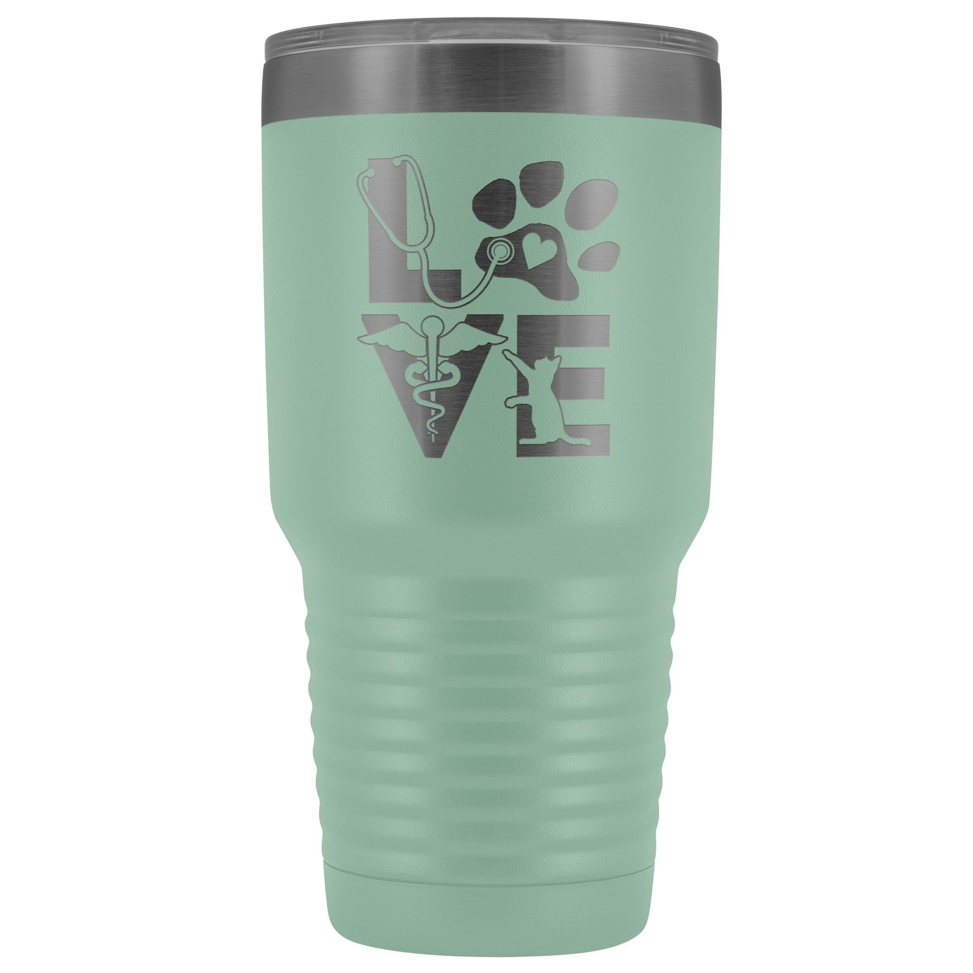 Veterinary Love cat 30oz Vacuum Tumbler