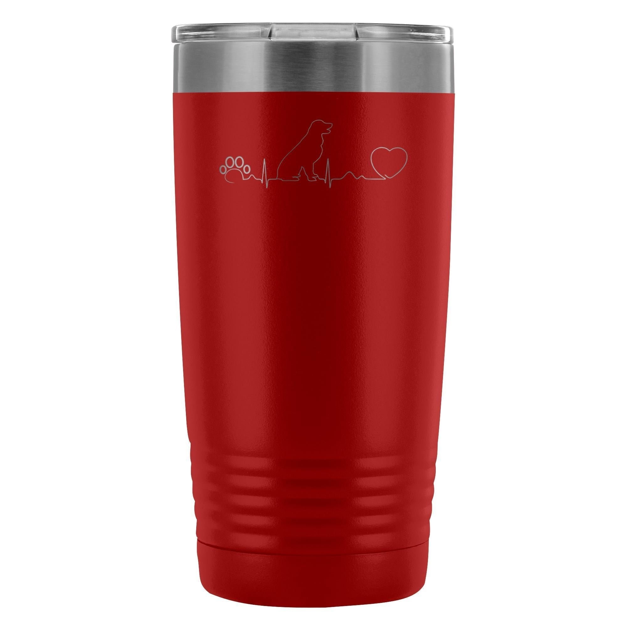 Dog heartbeat 20oz Vacuum Tumbler