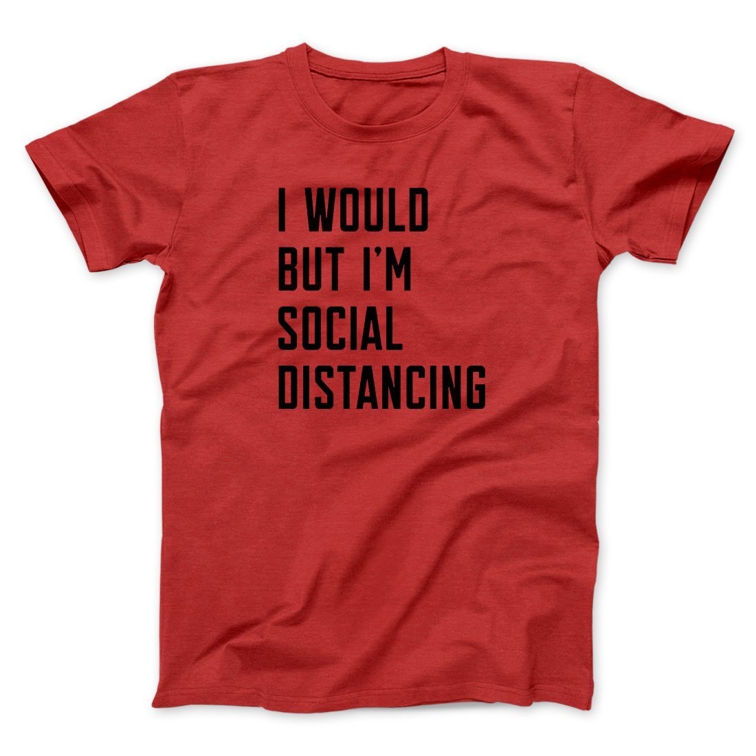 Social Distancing T-Shirt Unisex Funny Graphic Tee 100% Cotton Crew Neck
