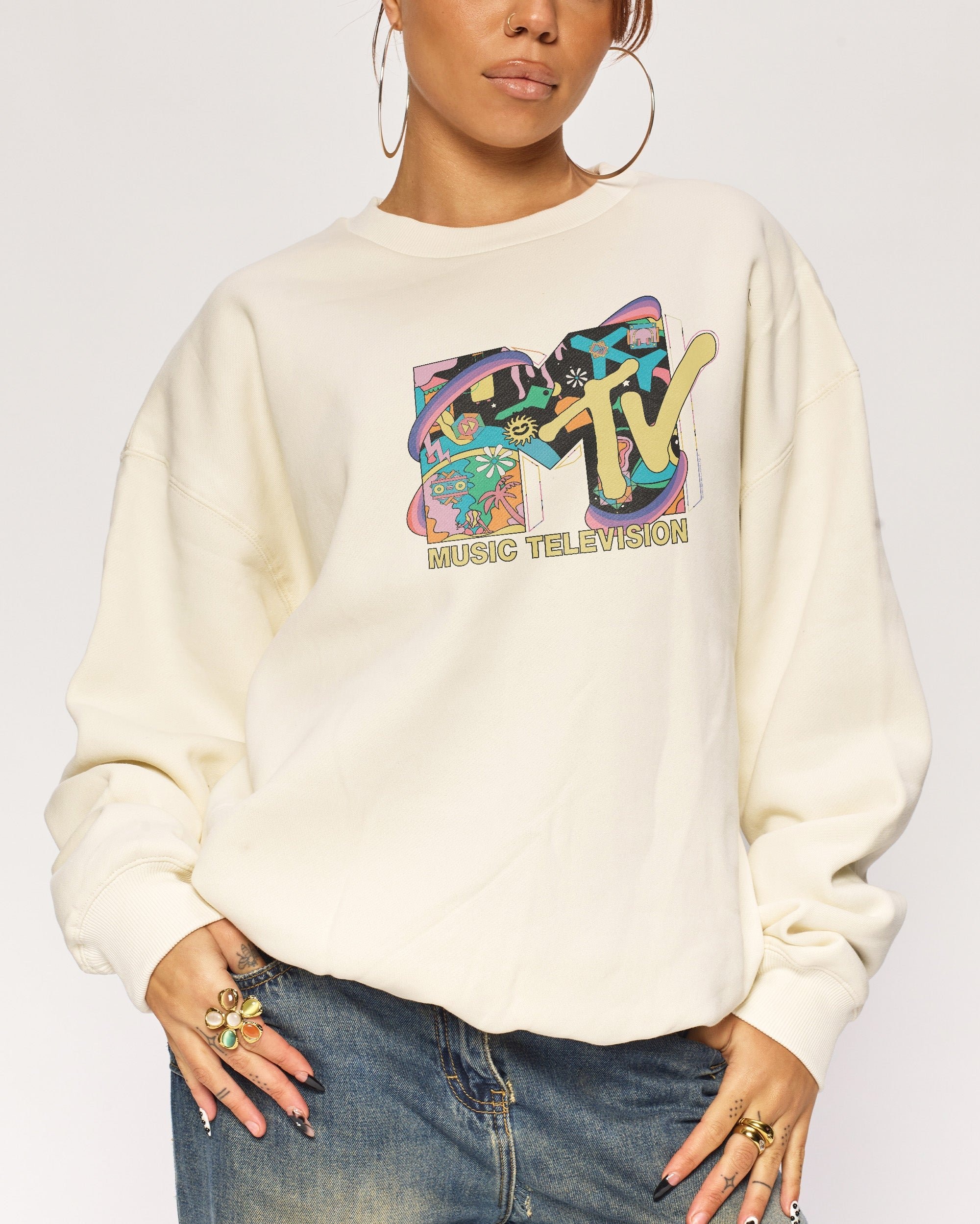 LSD MTV Logo Unisex Sweatshirt - Premium 340gsm Cotton Poly Blend