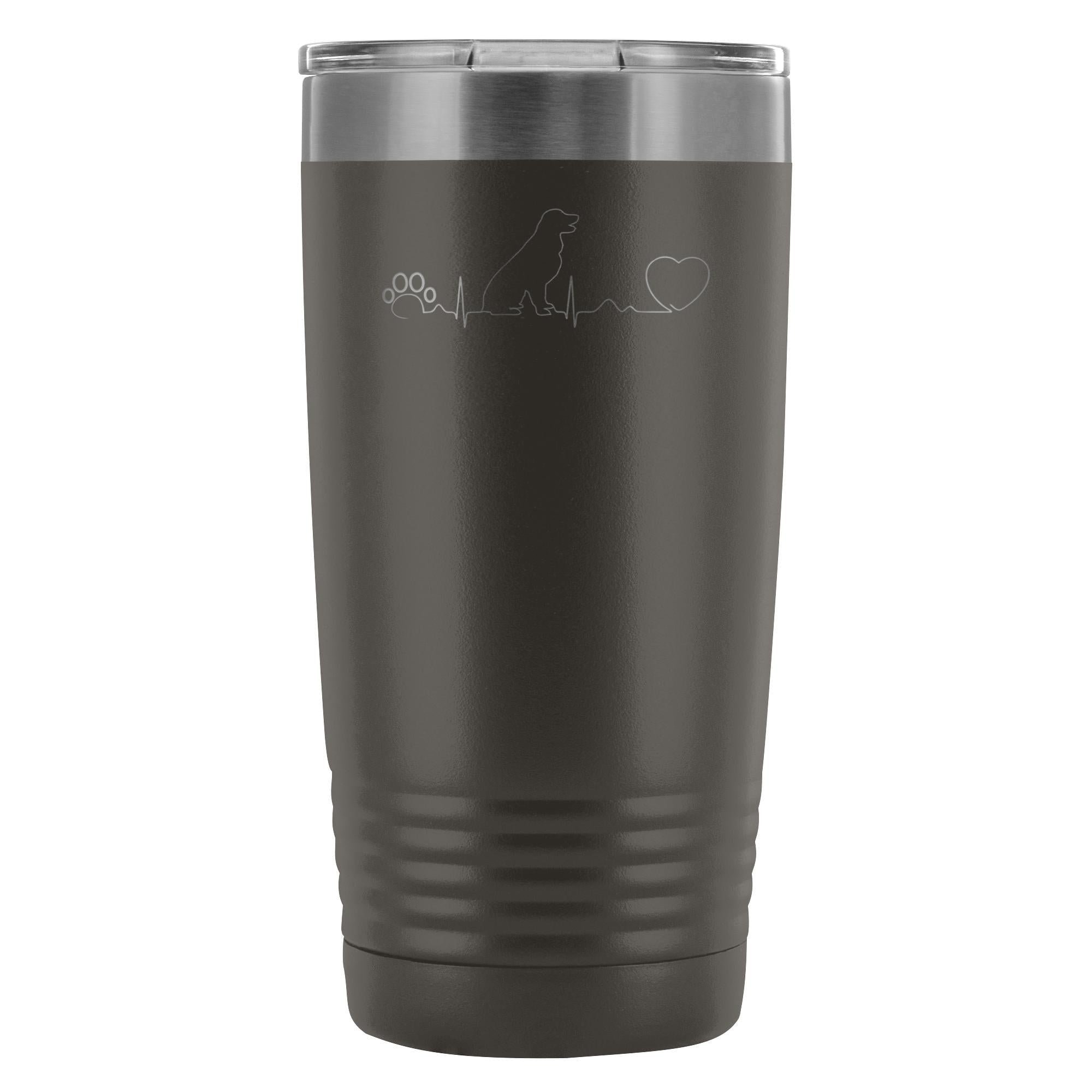 Dog heartbeat 20oz Vacuum Tumbler