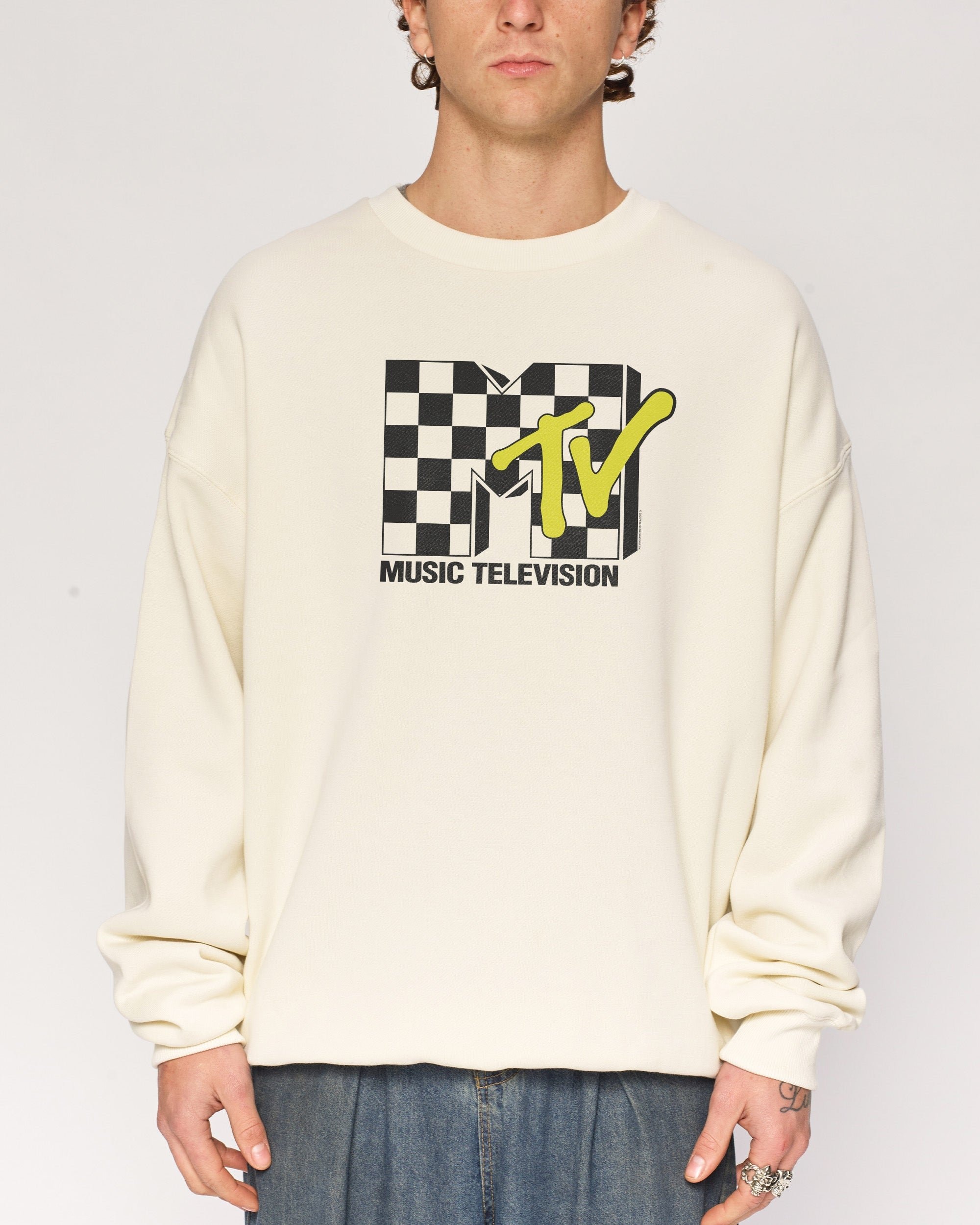 Back to the 80s MTV Unisex Sweatshirt - Premium 340gsm Cotton Poly Blend