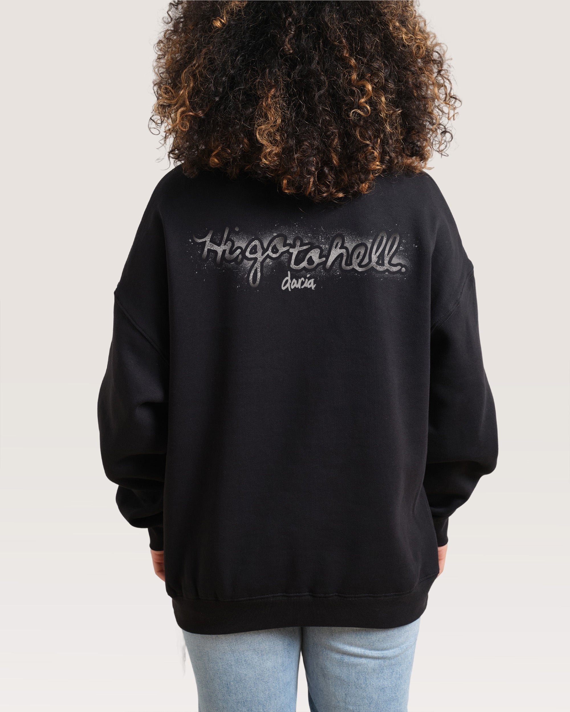 Go To Hell Daria Collab Unisex Sweatshirt - Premium 340gsm Cotton Poly Blend