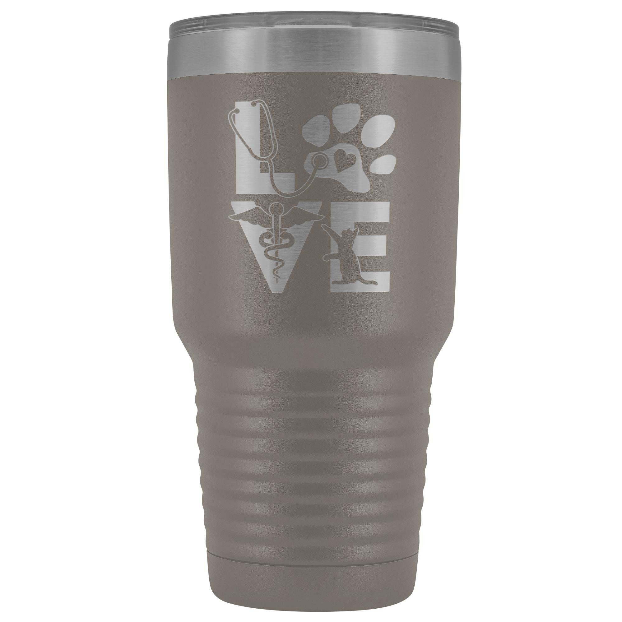 Veterinary Love cat 30oz Vacuum Tumbler