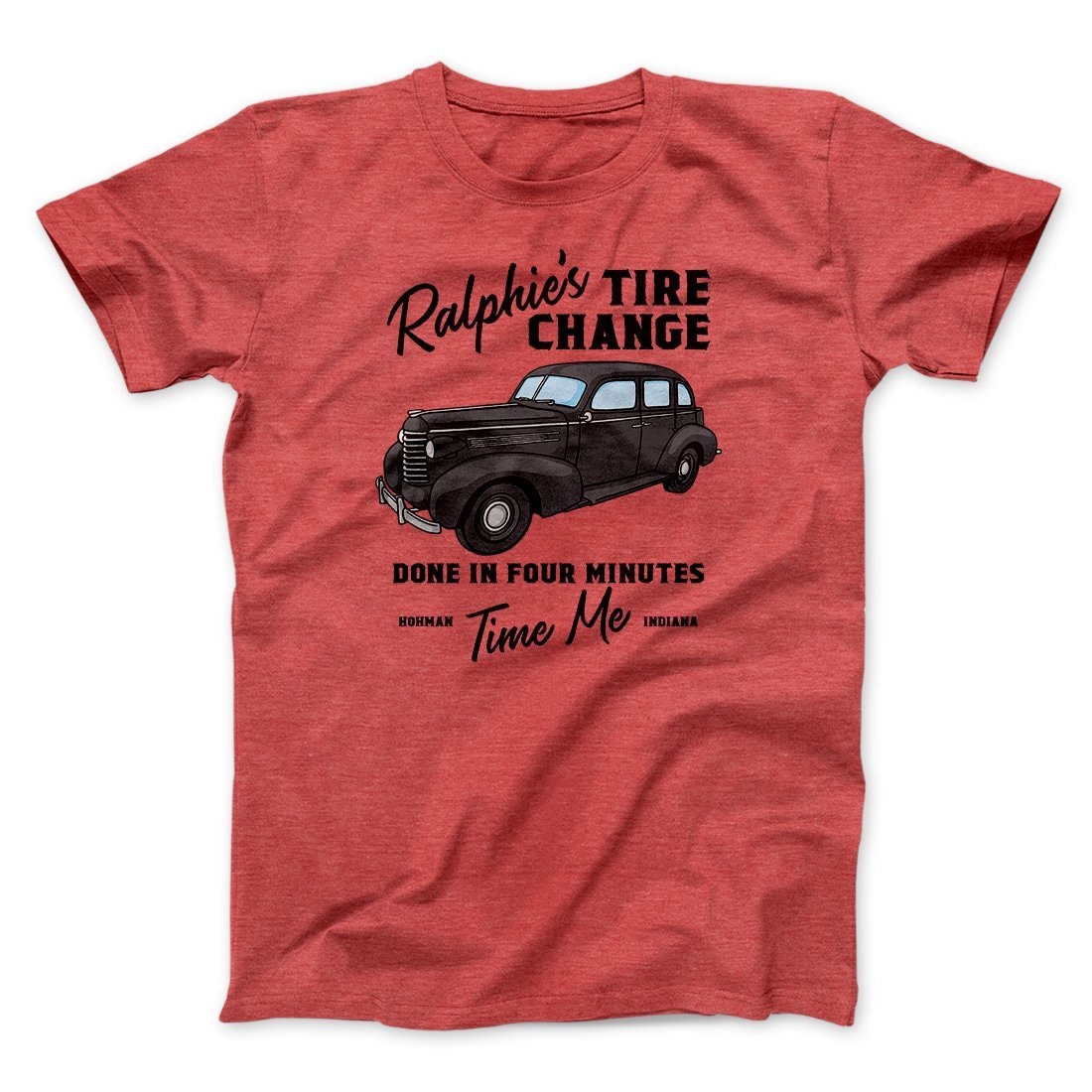 Ralphie's Tire Change Funny Movie T-Shirt - Unisex Cotton Crew Neck Tee