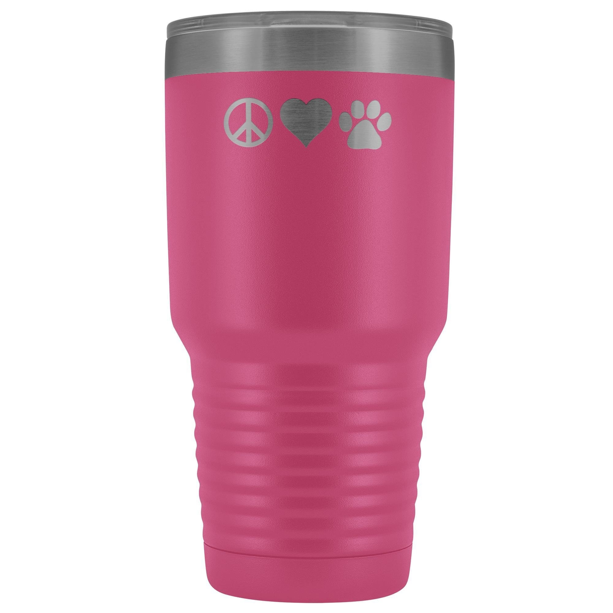 Peace, love, paws 30oz Vacuum Tumbler