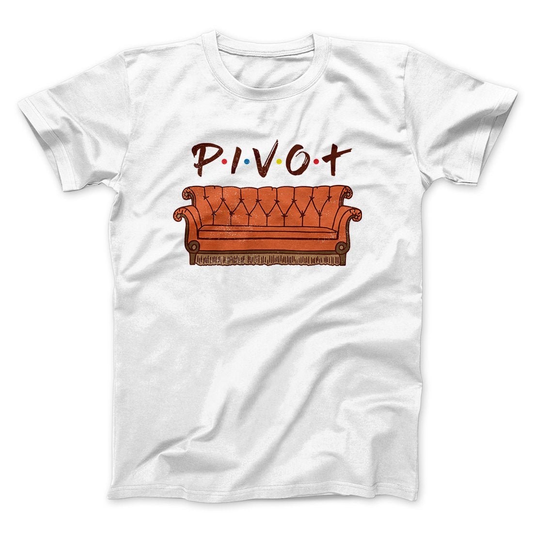 Pivot Men Unisex T-Shirt - Soft Combed Ringspun Cotton Crew Neck Tee