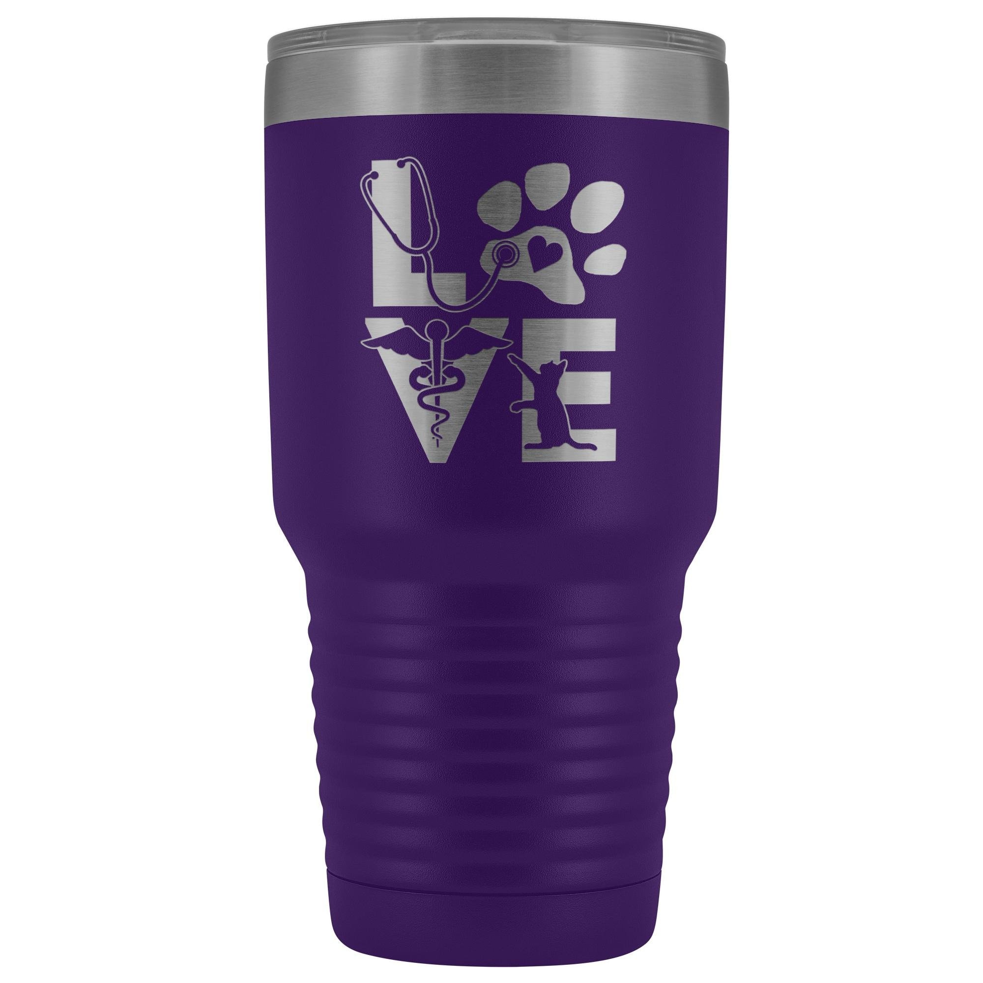 Veterinary Love cat 30oz Vacuum Tumbler