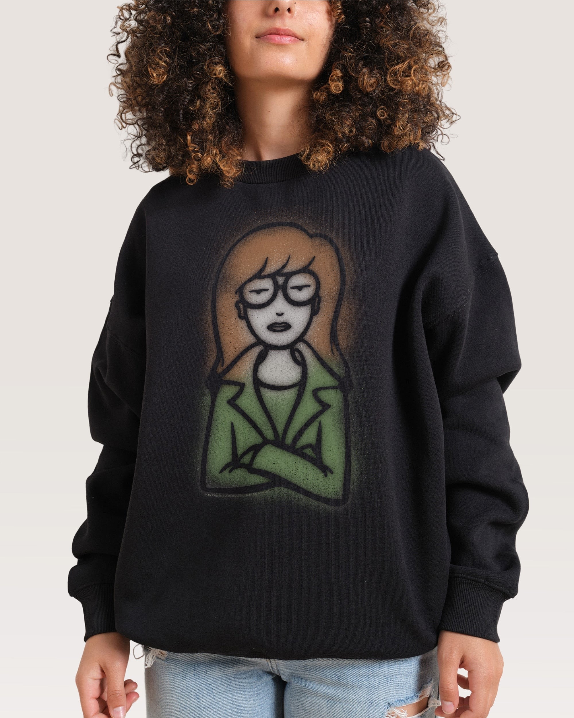 Go To Hell Daria Collab Unisex Sweatshirt - Premium 340gsm Cotton Poly Blend