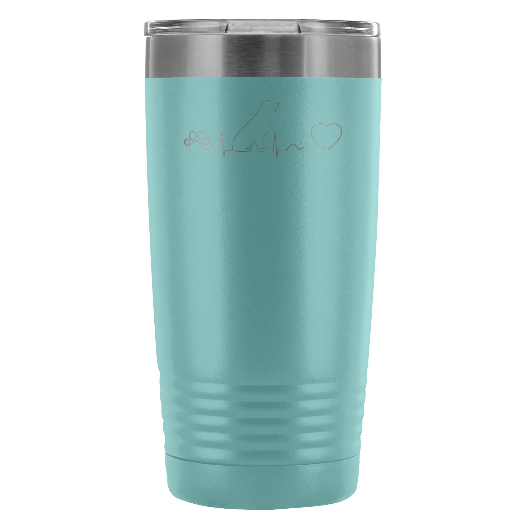 Dog heartbeat 20oz Vacuum Tumbler