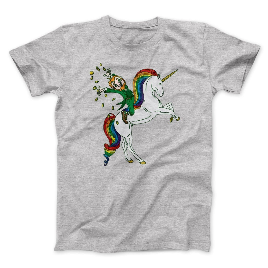 Leprechaun Unicorn Jockey T-Shirt - Unisex Cotton Tee