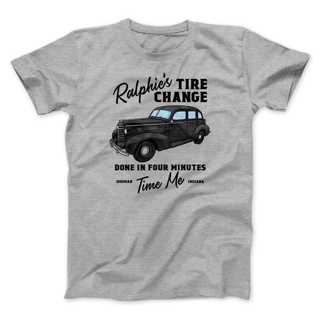 Ralphie's Tire Change Funny Movie T-Shirt - Unisex Cotton Crew Neck Tee