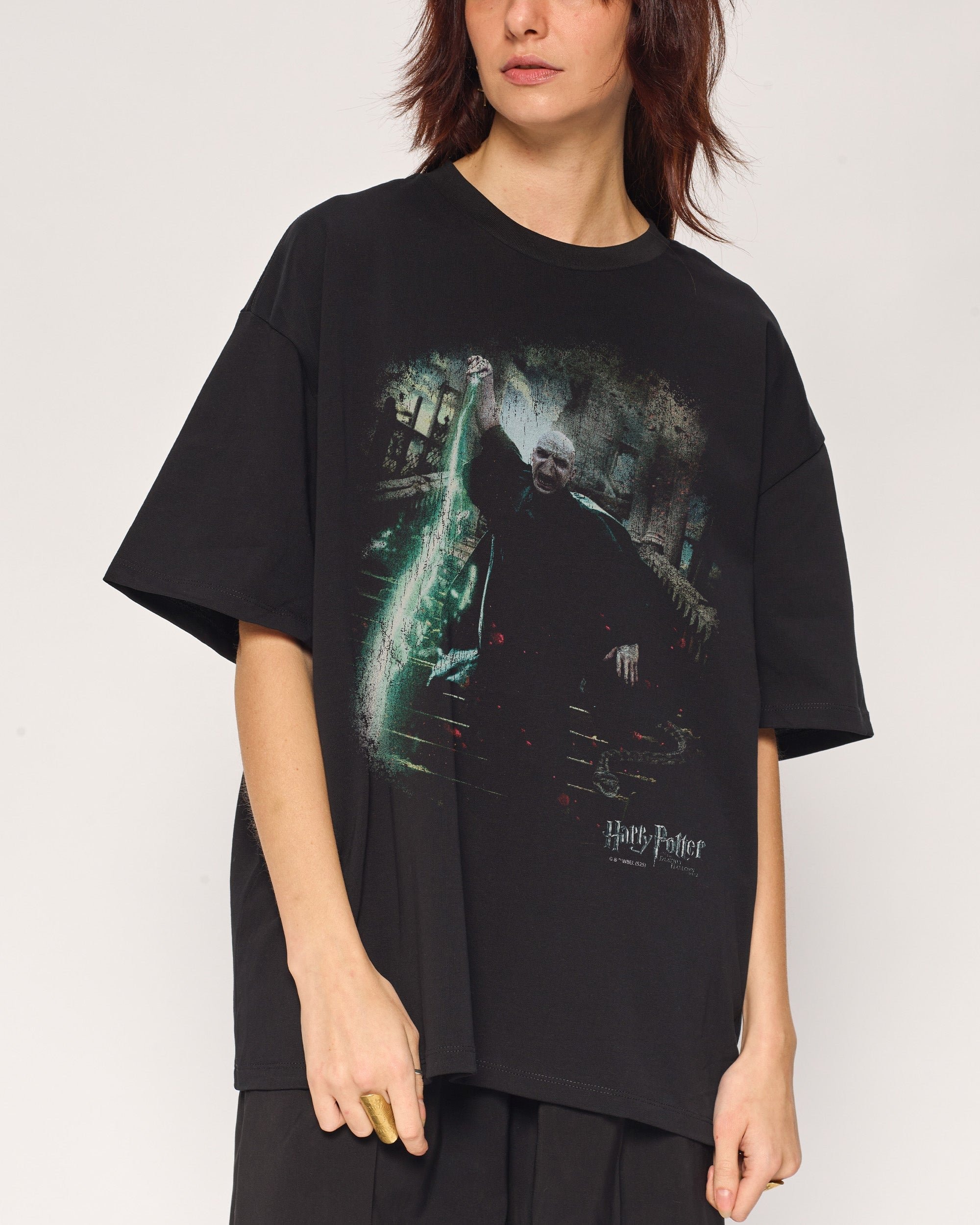 Voldemort Oversized Graphic Tee Harry Potter Official Unisex 100% Combed Cotton Heavyweight