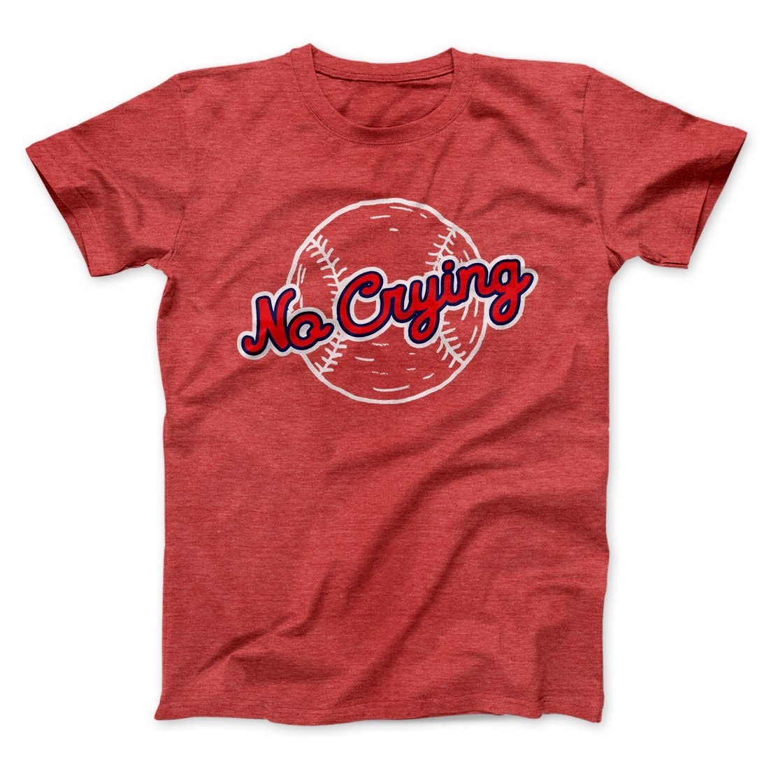There's No Crying in Baseball Unisex T-Shirt - Soft Cotton Crew Neck Tee