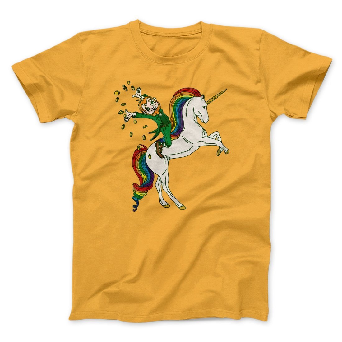 Leprechaun Unicorn Jockey T-Shirt - Unisex Cotton Tee
