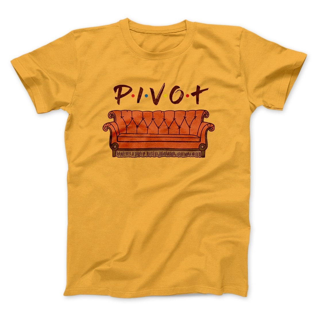 Pivot Men Unisex T-Shirt - Soft Combed Ringspun Cotton Crew Neck Tee