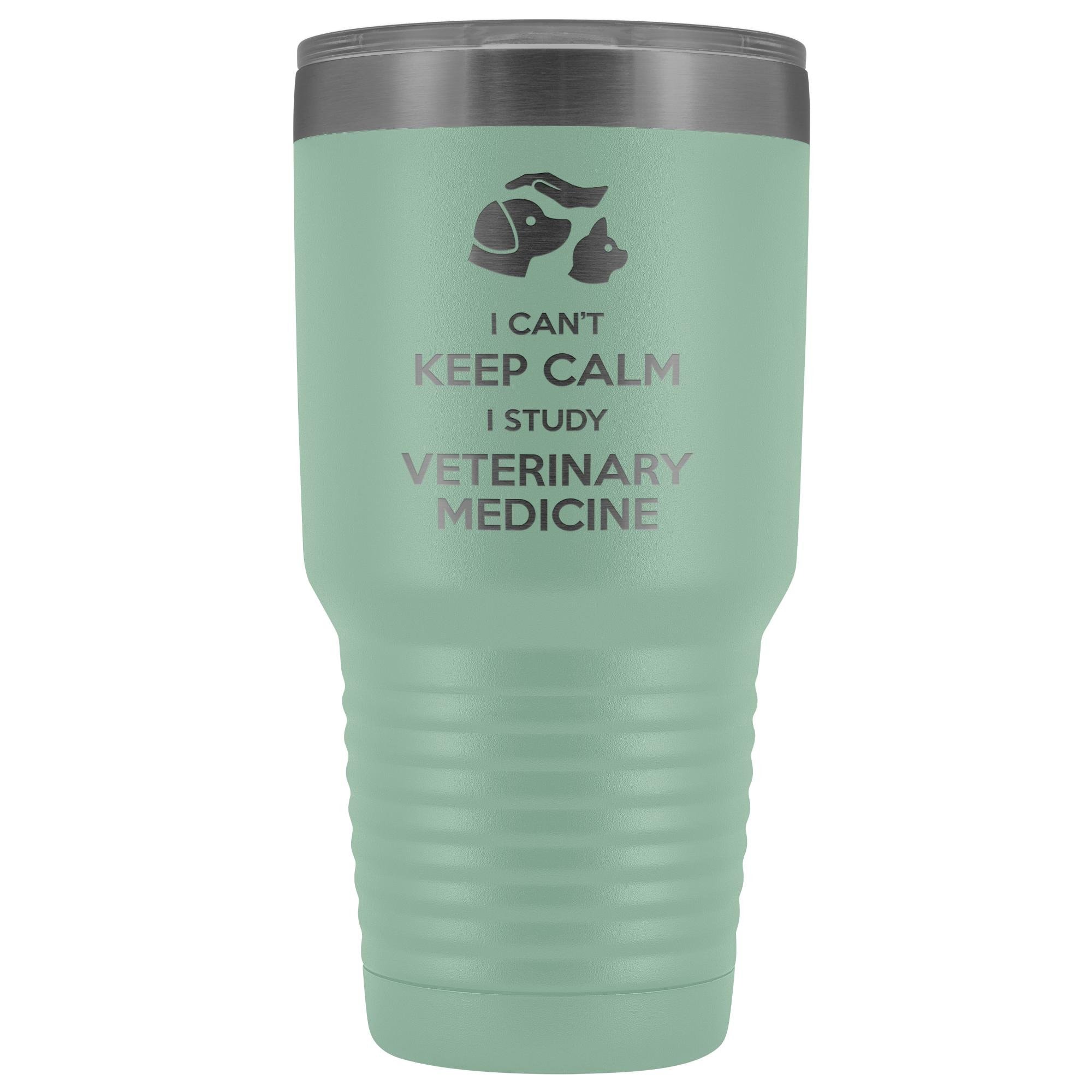 Vet Student I can't keep calm, i study veterinary medicine 30oz Vacuum Tumbler