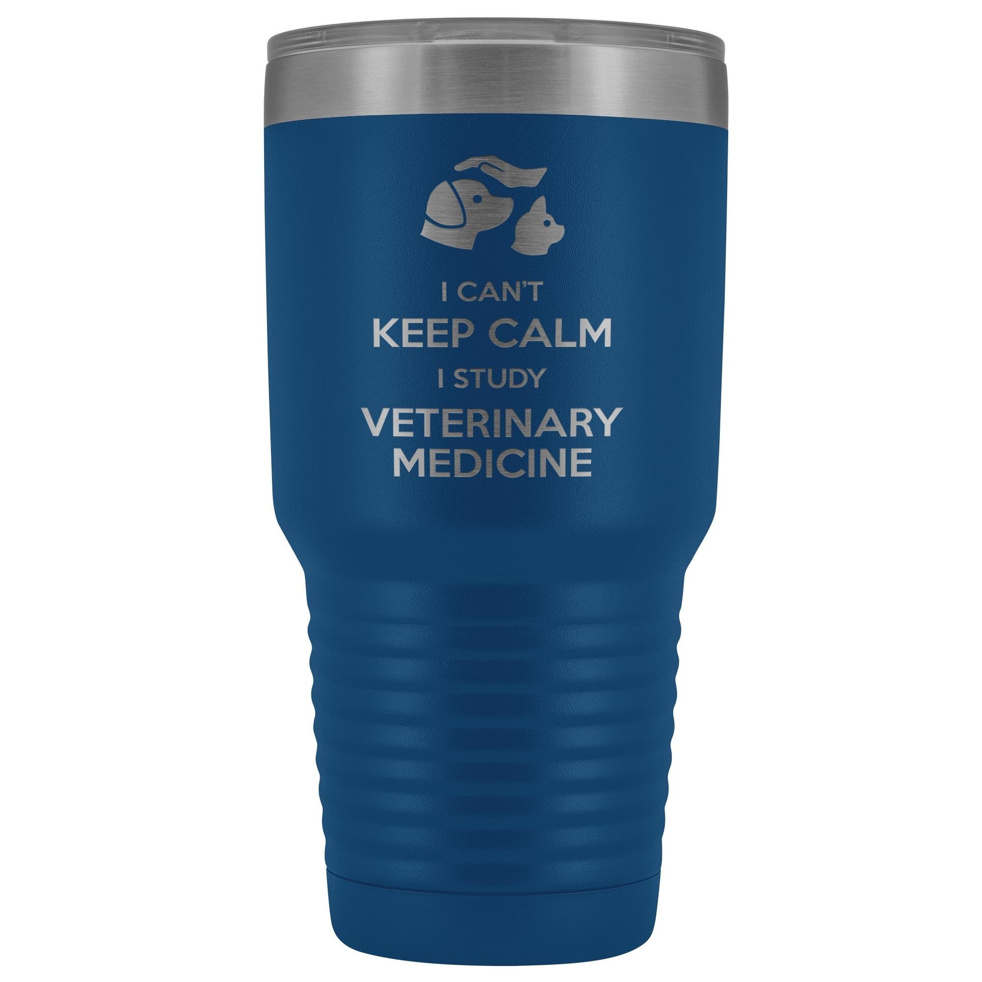 Vet Student I can't keep calm, i study veterinary medicine 30oz Vacuum Tumbler