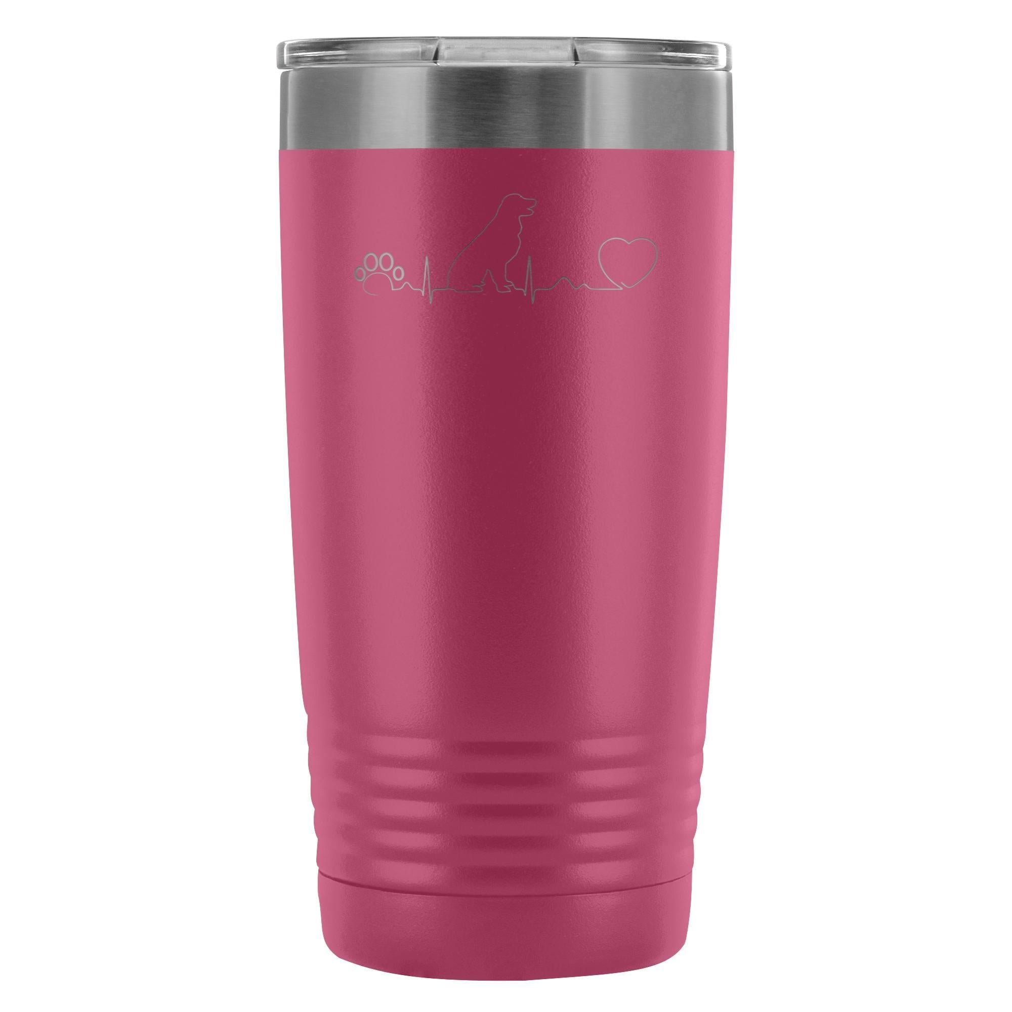 Dog heartbeat 20oz Vacuum Tumbler