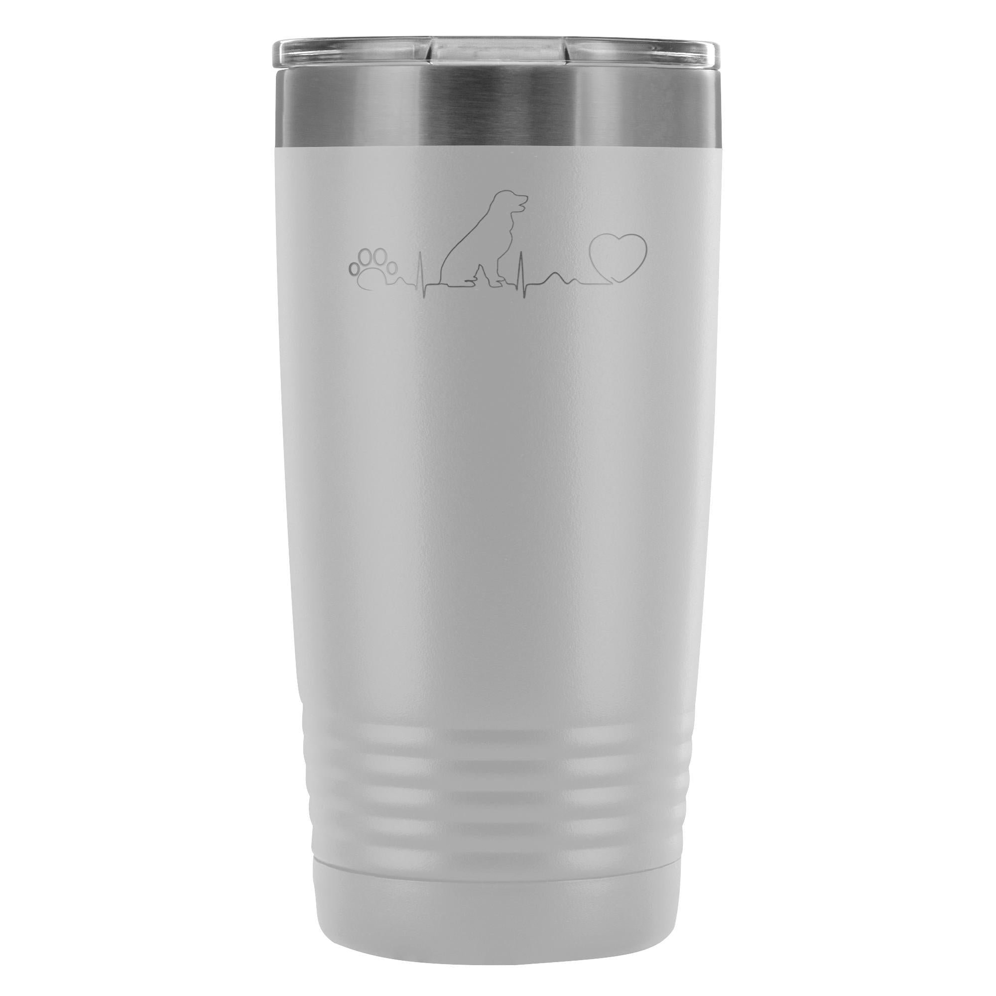 Dog heartbeat 20oz Vacuum Tumbler