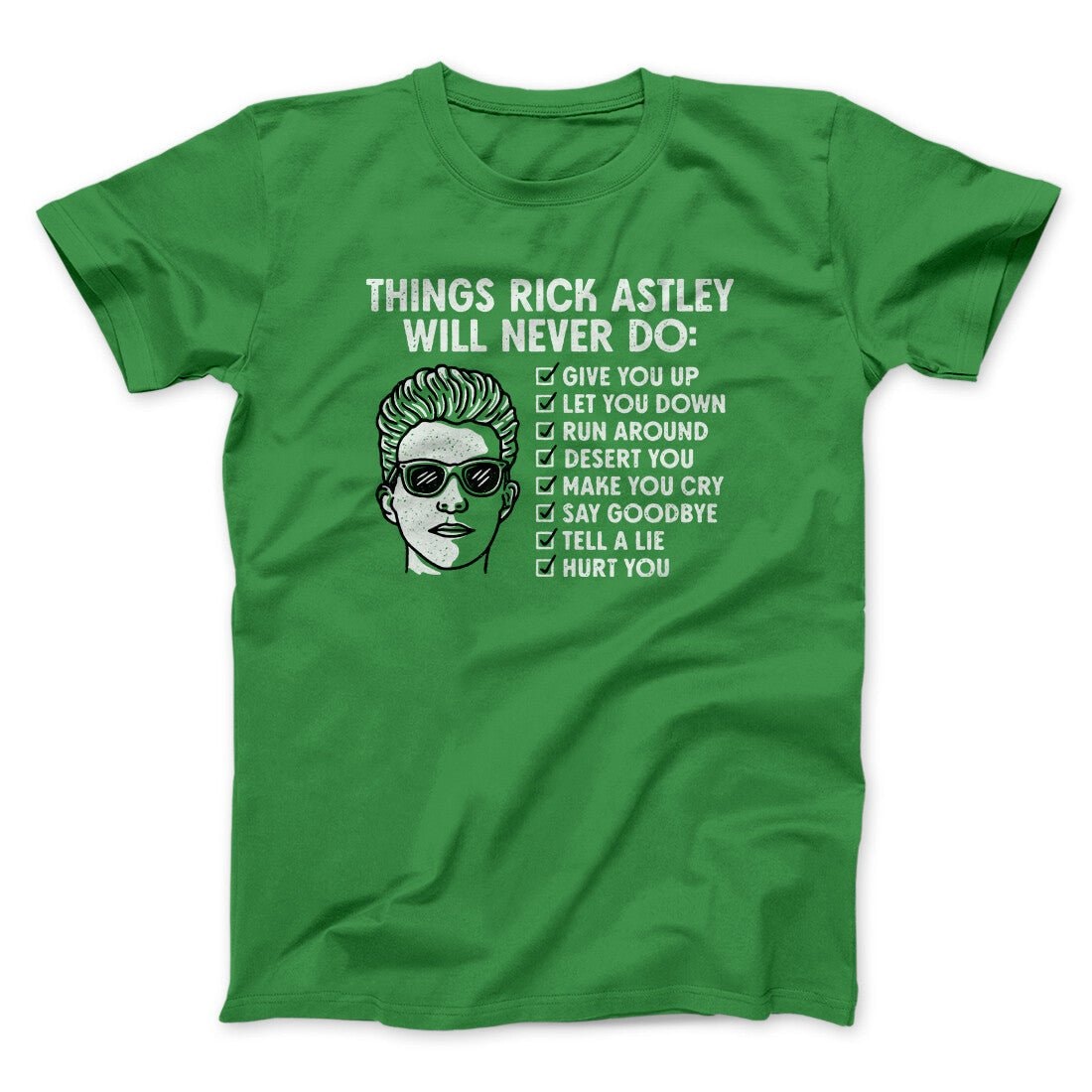 Rick Astley Never Gonna Give You Up T-Shirt Unisex Cotton Heather Blend