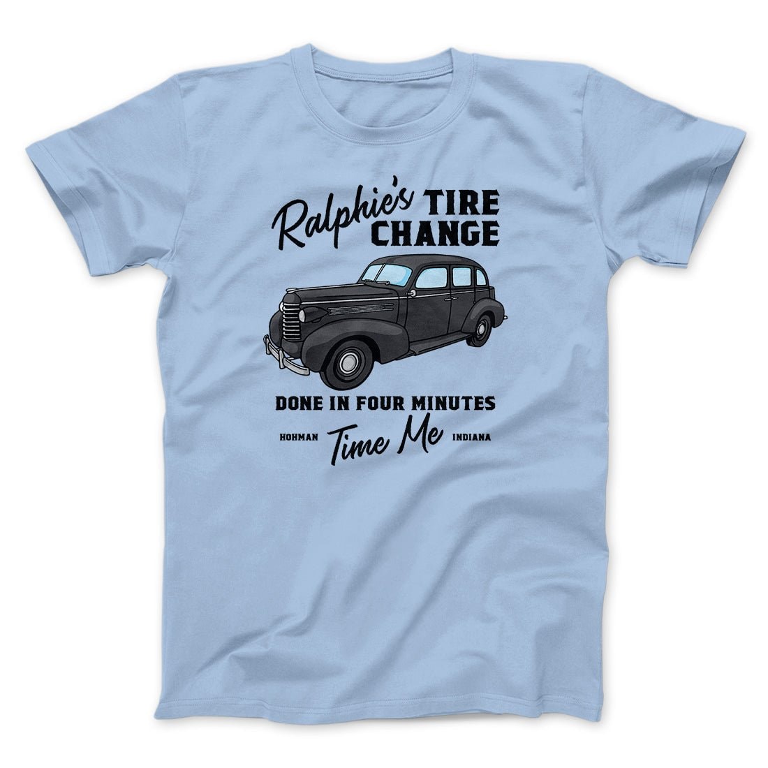 Ralphie's Tire Change Funny Movie T-Shirt - Unisex Cotton Crew Neck Tee