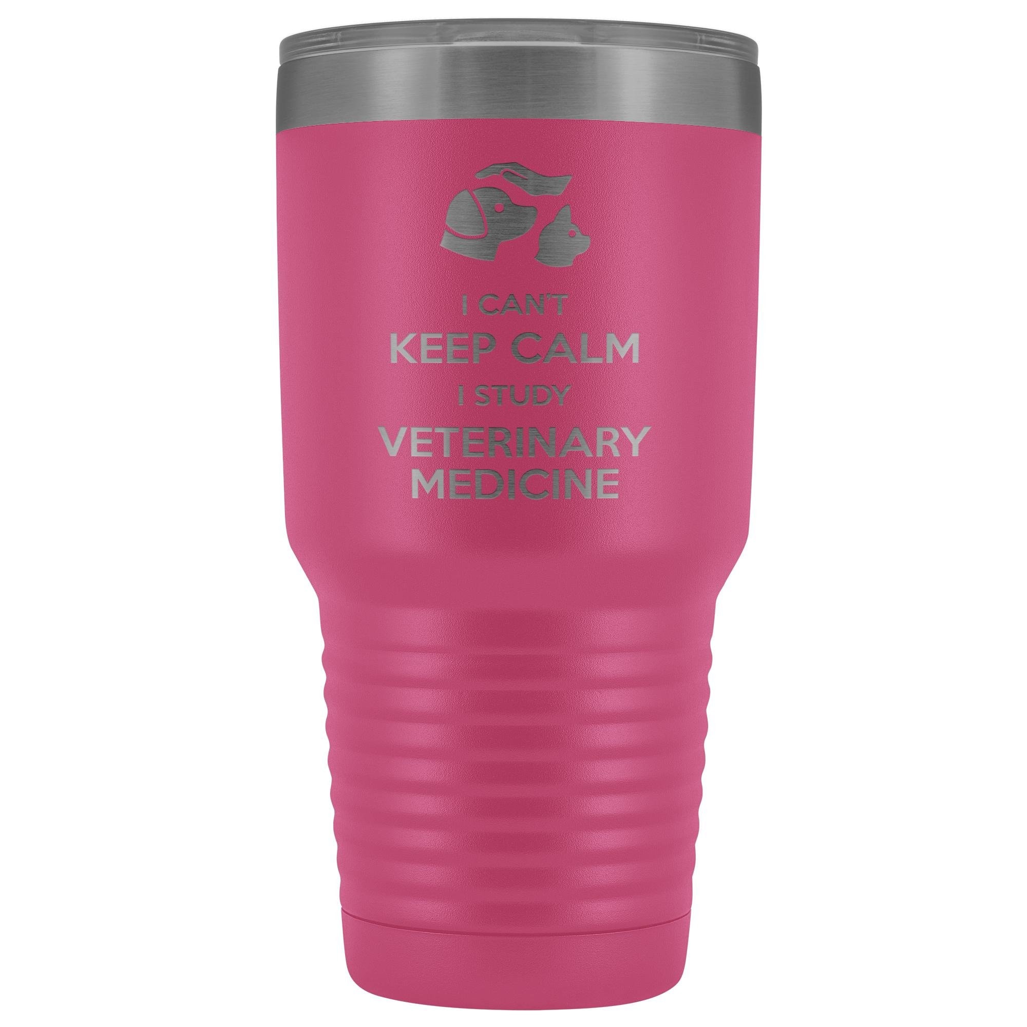 Vet Student I can't keep calm, i study veterinary medicine 30oz Vacuum Tumbler