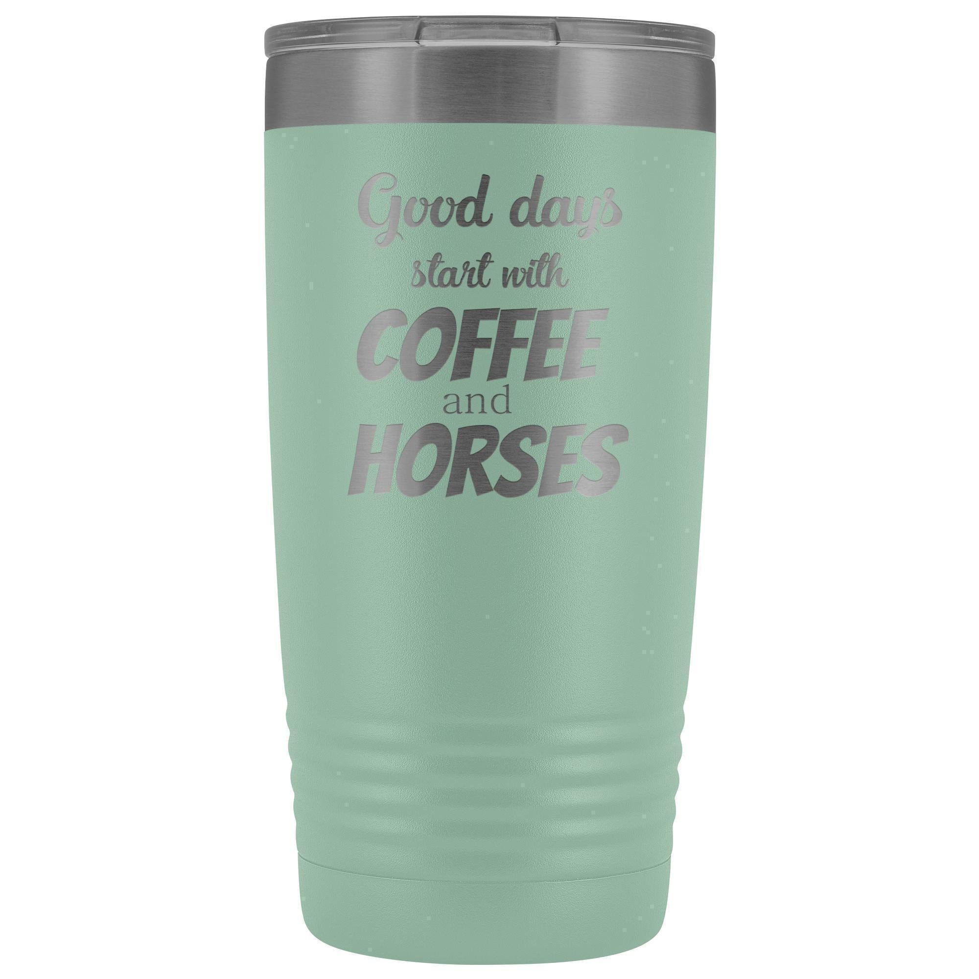 Coffee and horses 20oz Vacuum Tumbler
