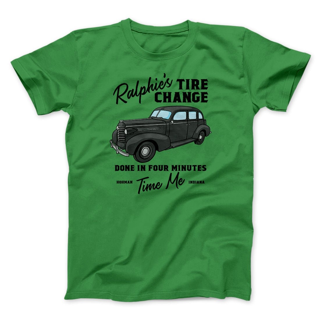 Ralphie's Tire Change Funny Movie T-Shirt - Unisex Cotton Crew Neck Tee